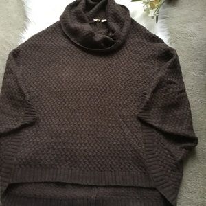 ✅SOLD✅Anthropologie Sz M  Brown cowl neck cocoon